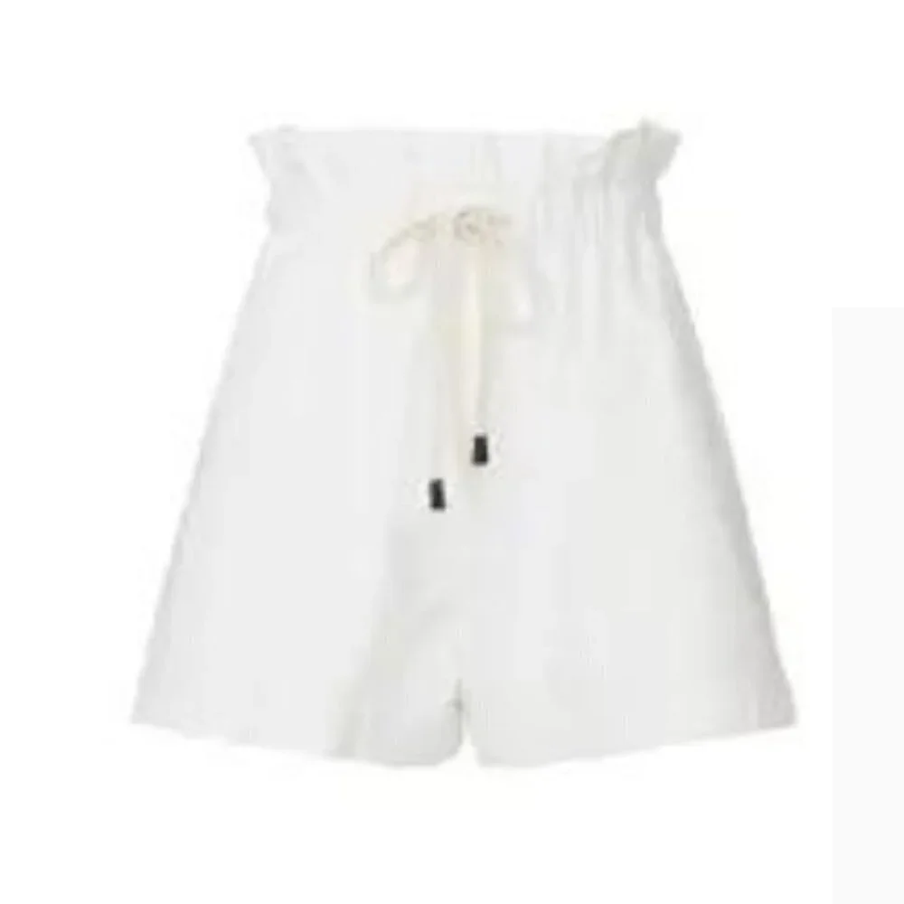 Bassike Canvas cotton Paperbag shorts 17252 - Picture 2 of 10